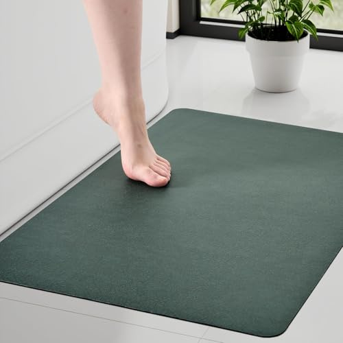 KAZOLEN Badematte rutschfest Waschbar Badteppich, 50 x 80 cm Super Saugfähig Badematte Weich Badezimmerteppich Dünne Badvorleger für Dusche, Badezimmer, Badewanne, WC