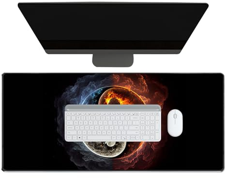 Tapis De Souris De Bureau Très Grande Taille,Grand Tapis De Souris Ergonomique Pour Ordinateur - Accessoires Gaming Élégant pour PC Portable - Bureau, Étude et Divertissement