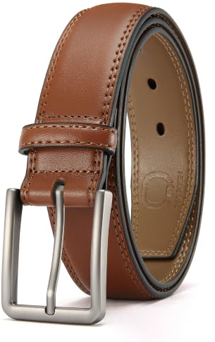 CHAOREN Ledergürtel Herren, Anzug Gürtel Herren Schwarz Braun 35mm, Perfektes für Arbeit Business und Jeans