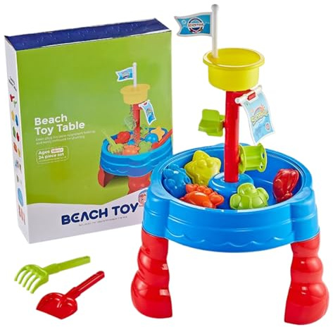 Ruwshuuk Sandtisch | Tisch mit Wasseraktivitäten, pädagogisches und spielerisches Outdoor-Spiel für , Garten, Terrasse, Rasen, Hinterhof