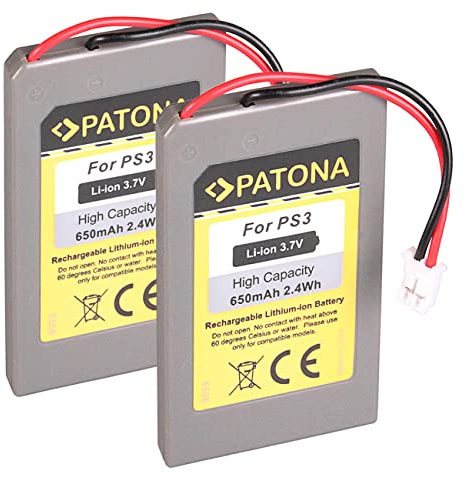 PATONA 2x Bateria Compatible con Sony LIP1359 LIP1859 LIP1472 Playstation 3 Mando Control Remote PS3