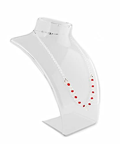 Yudu Schmuckbüste Dekobüste Schmuckdisplay Kunststoff transparent