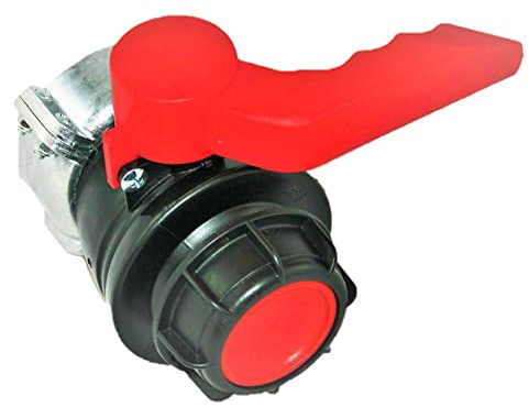 2 IBC PP Kugelhahn mit schwarzer EPDM Dichtung und S60x6 Außengewinde, IBC Container Wassertank Adapter Armaturen