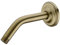 15,2 cm abgewinkelter Duscharm mit Flansch, Edelstahl, Wandmontage, Verlängerungsarm für den oberen Duschkopf, gebürstetes Gold
