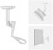 Support mural pour enceinte Harman Kardon HKTS 16BQ 15BQ 16 15 14 11 Support pivotant et inclinable pour support de haut-parleur Harman Kardon HKTS 9 8 7 5 9BQ 11BQ Blanc