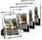 ASelected Bilderrahmen Glas 4er Set für Bilder 13x18 cm Glas Fotorahmen Photo Frame Glass Foto Rahmen Hochzeit Familie