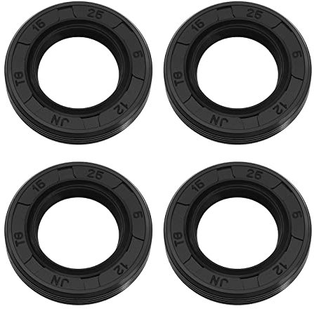 YINETTECH 4PCS Rubber Crank Oil Seals Compatible with Stihl 017 018 021 023 025 MS170 MS180 MS210 MS230 MS250 Chainsaw I.D 15mm/0.60 O.D 25mm/0.98 Thickness 5mm/0.2
