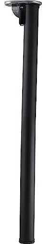 camar Tischbein Click klappbar, Tischbein höhenverstellbar, Länge 705-735mm, rund, Stahl schwarz geperlt