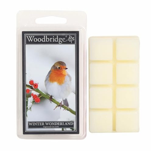 Woodbridge Duftwachs für Duftlampe | 4er Set Winter Wonderland | Duftwachs Winter | 8 Wax Melts für Duftlampe | Raumduft für Aromatherapie | 10h Brenndauer je Melt (68g)