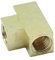 CDQBWKJGFJ 1 Stück metrisches T-Stück M10X1 weibliches Rohrverschraubungsstück Barstock T-Fitting Messing Bremsöl Kraftstoff Wasser Luft Gas