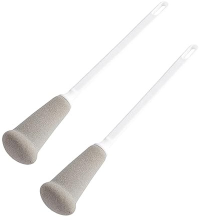 HAPINARY 2piezas Cepillo De Limpieza Cepillo De Esponja Para Biberones Mango Para Limpiar Vasos De Vidrio Tazas De Agua Hogar