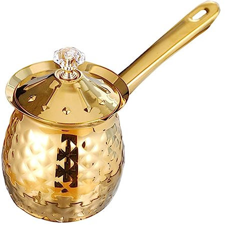 MUCKLILY Milk Heating Pot Coffee Whisk Coffee Cups Saucers Annular Pot Hot Cooking for Latte Art
