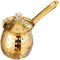 MUCKLILY Milk Heating Pot Coffee Whisk Coffee Cups Saucers Annular Pot Hot Cooking for Latte Art