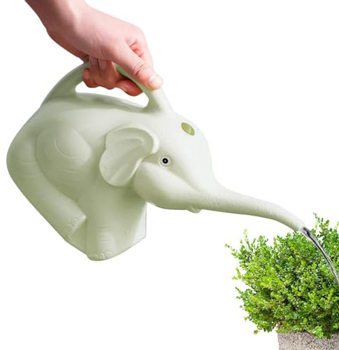 2L Gießkanne Elefant, Niedlich Gießkanne Kinder Leicht Angenehm Kreatives Elefantenbaby Gießkanne Mit Langem Mund Für Grüne Blumentöpfe Den Haushalt Gartenarbeit Geschenke Für Hobbygärtner