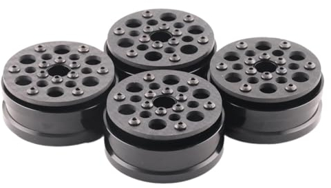 4X Carbon Fiber 1,9 Zoll Felgen, Rad Hub, 12mm Hex, RC Felgen für 1/10 RC Crawler,SCX10, Stil E
