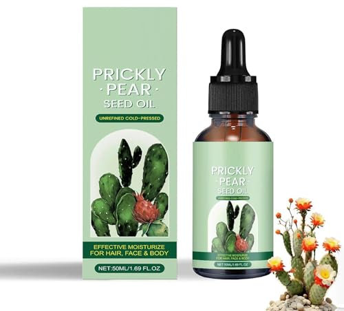 Prickly Pearoil, Pure Cactus Skin Moisturizer Oil,Cactus Firming Body Moisturizer Oil,Skin Moisturizing Oil,Natural Ingredients Prickly Pear Body Oil For Firming And Moisturizing