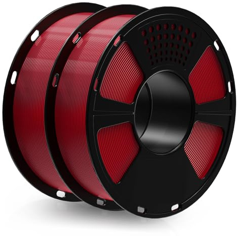 GEEETECH PETG Filament Rot, 2x1kg Spule für 3d Drucker