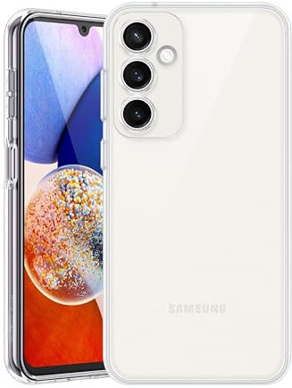 Pristine-Tech Case for Samsung Galaxy A14 4G/5G 6.6-Inch, Non-Yellowing Shockproof Protective Phone Cover, Anti-Scratch Back (Clear)