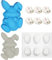 Moules en silicone, moule en silicone en forme de lapin, moule à chocolat, moule à gâteau en silicone, moule à gâteau en forme de lapin
