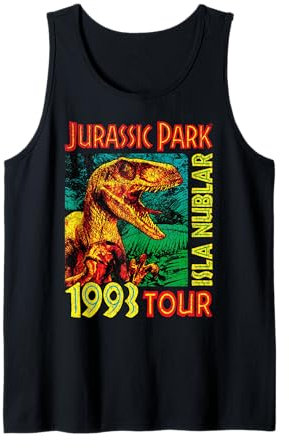 Jusrassic Park Isla Nublar 1993 Tour-Poster Tank Top