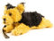 Uni-Toys - Yorkshire Terrier Plushie (mit Leine) - 21 cm (Länge) - Plüsch-Hund - Plüschtier, Kuscheltier
