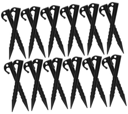 BESTonZON 40stücke Zeltheringe Kunststoff Windfeste Und Langlebige Camping-zeltanker Für Harte Böden Und Für Outdoor-aktivitäten