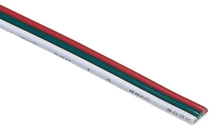 Electrical Wire Twin and Earth Cable, 5-100m LED Connector Cable 20AWG 3 Pin Wire 22AWG 18AWG 3pin Extension Cable(18AWG,50m)
