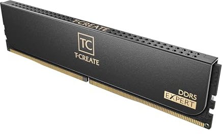 TEAMGROUP T-Create Expert Overclocking 10L CL42 DDR5 128GB Kit (2 x 64GB) 6400MHz (PC5-51200) Intel XMP 3.0 & AMD Expo Compatible Desktop Memory Module Ram Black - CTCED5128G6400HC42CDC01