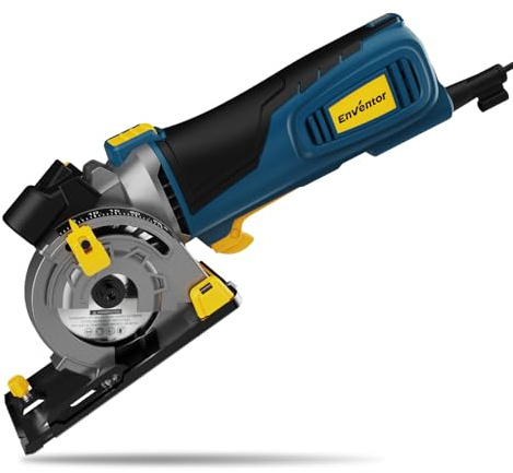 Enventor Mini Circular Saw, Pure Copper Motor 600W 5500RPM