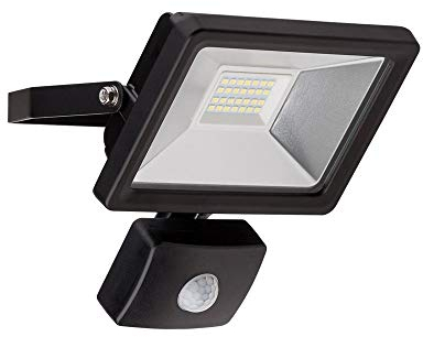 Goobay 58999 LED Flutlicht mit Bewegungsmelder Außen – LED Strahler mit 20W ersetzt 120W Glühbirne - 6500K - 1650 Lumen - Abstrahlwinkel 100 Grad