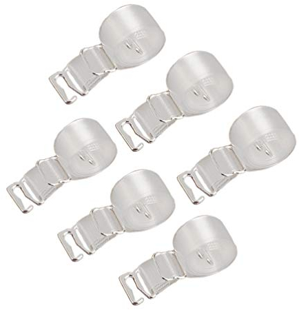3 Paare BH-Träger Damen Durchsichtig Unsichtbar Transparent Einstellbar Träger Metaller haken Ersatzträger Bra Shoulder Straps 15mm