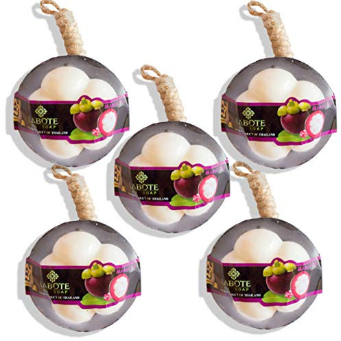 LABOTE Handgemachte thailändische Bio Naturseife Drachenfrucht mit typischem Duft, 5 Stück
