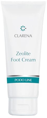 Clarena - Zeolite Fußcreme Zeolite Foot Cream - Balsam zur Pflege verhornter und rissiger Fußhaut - Kosmetik für Diabetiker - Fördert die Regeneration der Haut - 100-ml-Tube