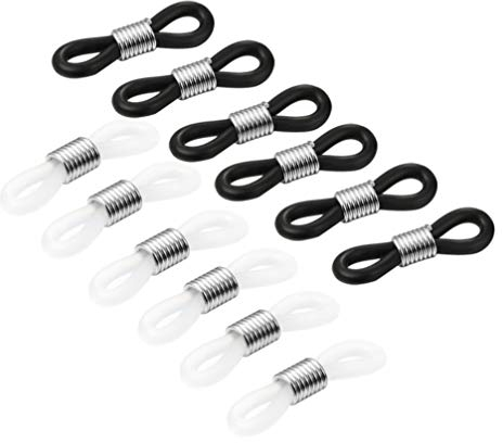 Artibetter Brillenhalter-Enden, Enden für Brillenkette / -halter DIY Connector Strap Ösen Seilzubehör 12St
