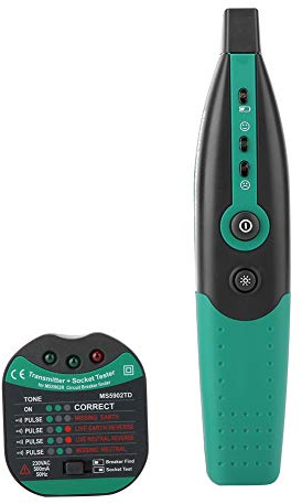 Sicherungssucher für Sicherungsautomaten MS5902 EU-Steckdosenprüfgerät zum schnellen Auffinden des gewünschten Sicherungsautomaten(220V EU Plug)
