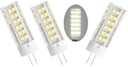 BAISHICHENG G4 Lampadine LED Mais 7W(Equivalente a 70W Alogene) Angolo del Fascio Luminoso a 360° Non Dimmerabile 6000k Bianca Fredda Lampada LED,3 Confezione Ampadine LED a Risparmio Energetico