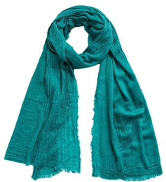 Desigual Womens Fou_Color Block EMB Mode-Schal, Green, U