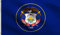 DMSE Flagge Utah, 45. Staat 1896, 60 x 90 cm, 100 % Polyester, 100D, UV-beständig, 60 x 90 cm