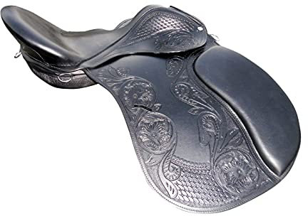 EU English Saddle Leather Carving Treeless GP All Purpose in all Size
