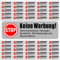48 Stück bitte keine werbung aufkleber - CARGEN keine werbung aufkleber briefkasten schild kostenlose zeitungen Edelstahl-Optik einzeln ablösbar matt wetterfest Silber 7 x 2,5 cm