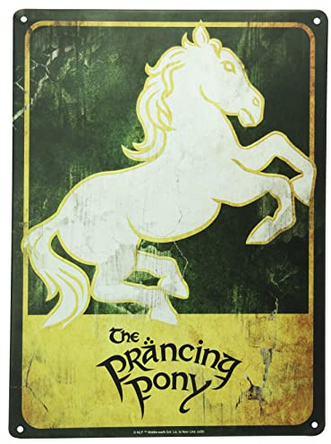 ABYstyle - Herr der Ringe Metallschild Poney Fringant (28 x 38 cm)