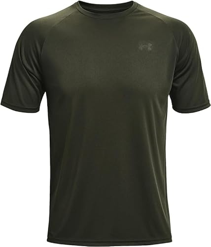 Under Armour Men's UA Tech 2.0 Short Sleeve Shirt (X-Large, Baroque Green/Black)