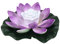 Solarleuchte 18cm LED Lotus Laterne Wasserlaterne Schwimmlaterne Solarlampen für außen Wasserdichte Garten Pool Licht Teichlicht Künstliche Seerose Licht für Garten Schwimmbad Brunnen Aquarien (Lila)