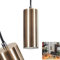 Hängeleuchte Javel, moderne Deckenlampe aus Metall in Schwarz/Altmessingfarben, Leuchte im modernen Design mit Höhe max. 118 cm, 1-flammig, 1 x GU10, ohne Leuchtmittel