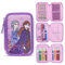 Disney Federmäppchen Mädchen Die Eiskönigin Stitch Federtasche Mädchen Gefüllt Schulmäppchen 2 3 Fächer mit Inhalt Schule Etui Pencil Case Schulmäppchen (Rosa Eiskönigin Mehrfach)