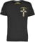 Roberto Geissini Herren T-Shirt Cross Wings ? Schwarzes Designer-Shirt mit Kreuz- und Engelsflügel-Motiv, verziert mit Strasssteinen Größe schwarz L