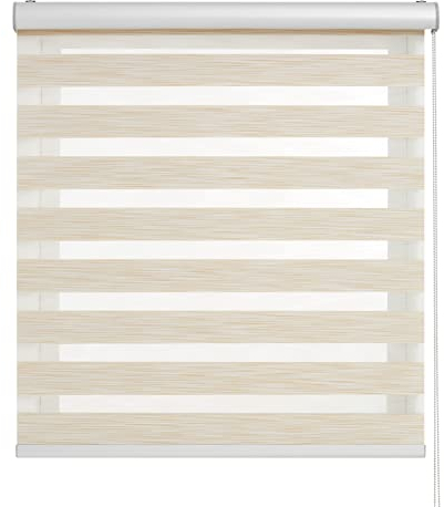 BLINDECOR | Estores Enrollables Noche y Día | Galería Metálica | Fácil Instalación a Pared y Techo | Modelo Luxury Premium | Color Linolux | Medidas 200x250 cm | Tamaño de la Tela 197 x 245 cm