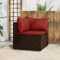 Festnight Gartenmöbel Rattan Eckteil Ecksofa Balkonmöbel Keiner Balkon Sofa Outdoor Lounge Set Gartensofa Terrassenmöbel Garten Lounge Gartenlounge Loungemöbel Terrasse