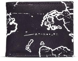 Hunter x Hunter AOP Bifold Wallet Unisexe Portefeuille Noir/Blanc 70% Polyuréthane, 30% Polyester
