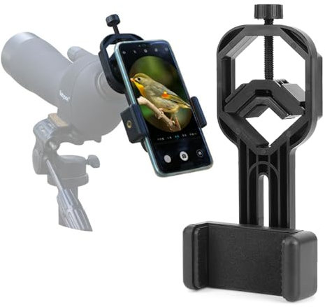 Smartphone Adapter Mount for Binoculars Monoculars Spotting Scopes Telescope Microscopes Fits 5 to 9cm Phone Digiscoping Smartphone Adapter, Record Nature and The World
